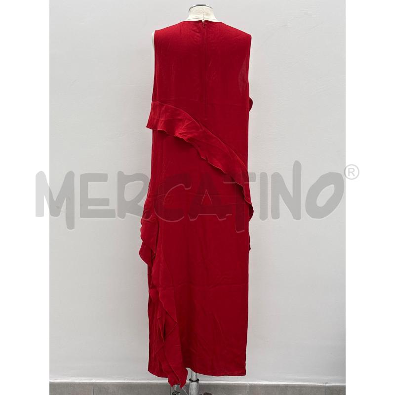 VESTITO D SEVENTY ROSSO LUNGO VOLANT | Mercatino dell'Usato Roma torrevecchia 3