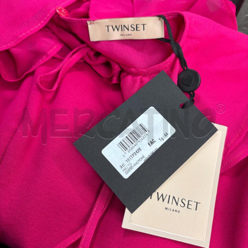 VESTITO D TWINSET ROSA SPALLINE ROUGE | Mercatino dell'Usato Roma torrevecchia 4