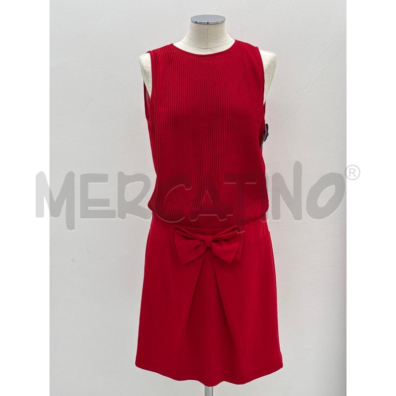 VESTITO D TWINSET ROSSO FIOCCO VITA | Mercatino dell'Usato Roma torrevecchia 1