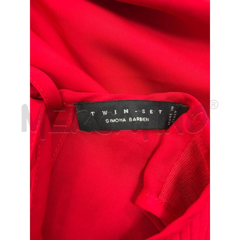 VESTITO D TWINSET ROSSO FIOCCO VITA | Mercatino dell'Usato Roma torrevecchia 4