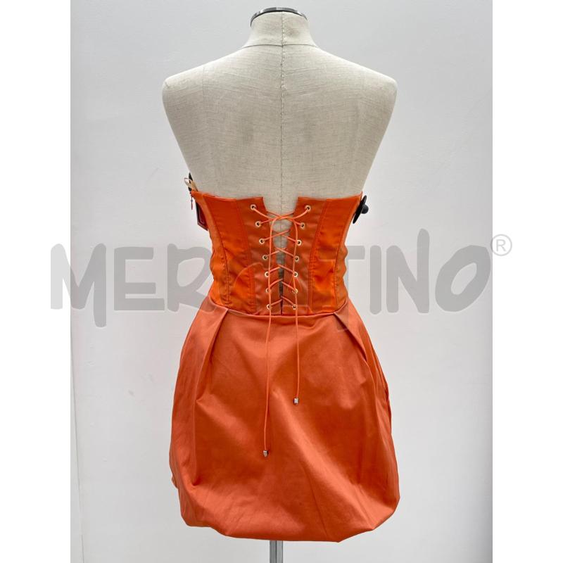 VESTITO ELISABETTA FRANCHI ARANCIONE CATENA DORATA | Mercatino dell'Usato Roma torrevecchia 3