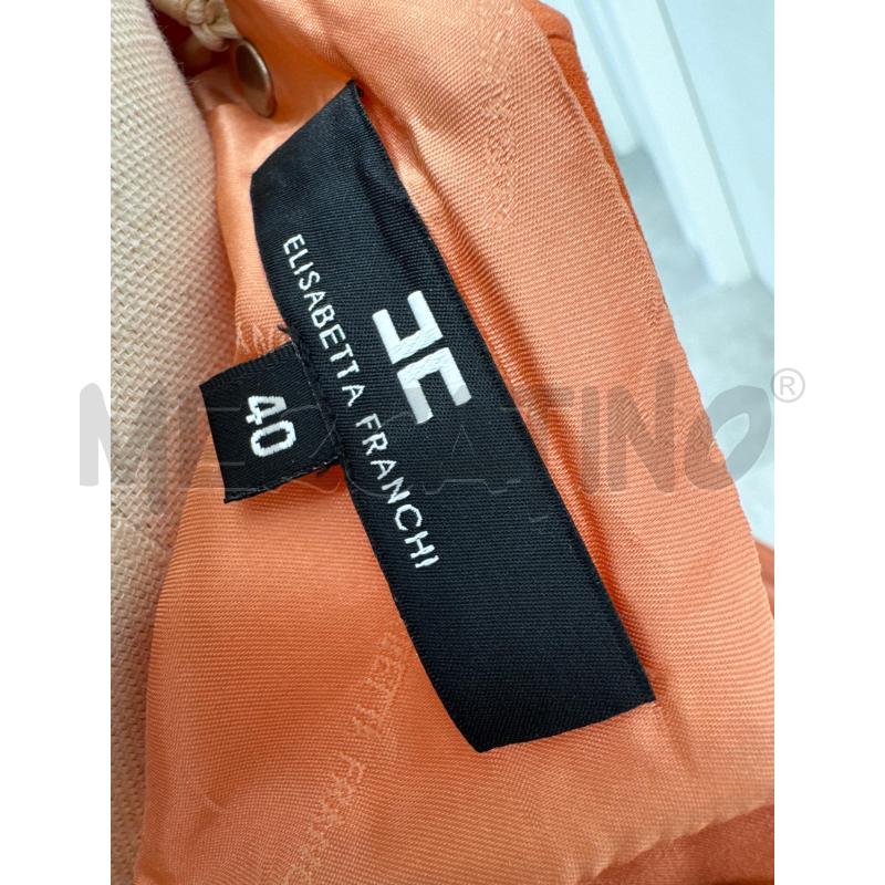 VESTITO ELISABETTA FRANCHI ARANCIONE CATENA DORATA | Mercatino dell'Usato Roma torrevecchia 4