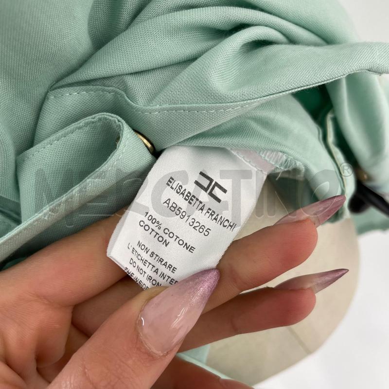VESTITO ELISABETTA FRANCHI VERDE BOTTONI DORATI | Mercatino dell'Usato Roma torrevecchia 4