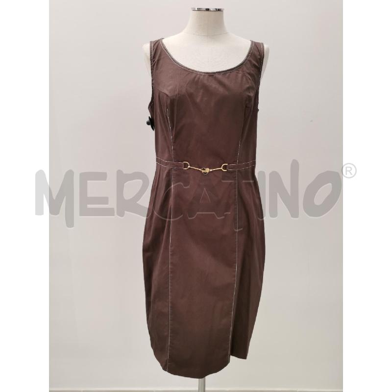 VESTITO LOVE MOSCHINO MARRONE FIBIA DORATA | Mercatino dell'Usato Roma torrevecchia 1