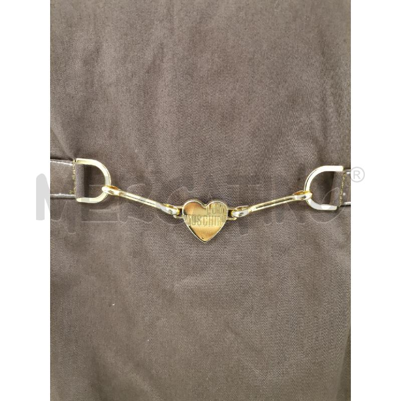 VESTITO LOVE MOSCHINO MARRONE FIBIA DORATA | Mercatino dell'Usato Roma torrevecchia 4