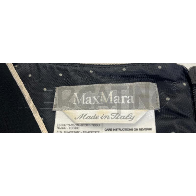 VESTITO MAXMARA NERO PROFILI BIANCHI  | Mercatino dell'Usato Roma torrevecchia 4