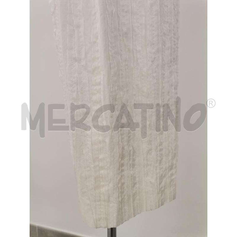 VESTITO MOSCHINO BIANCO RIGHE RICAMATE | Mercatino dell'Usato Roma torrevecchia 4