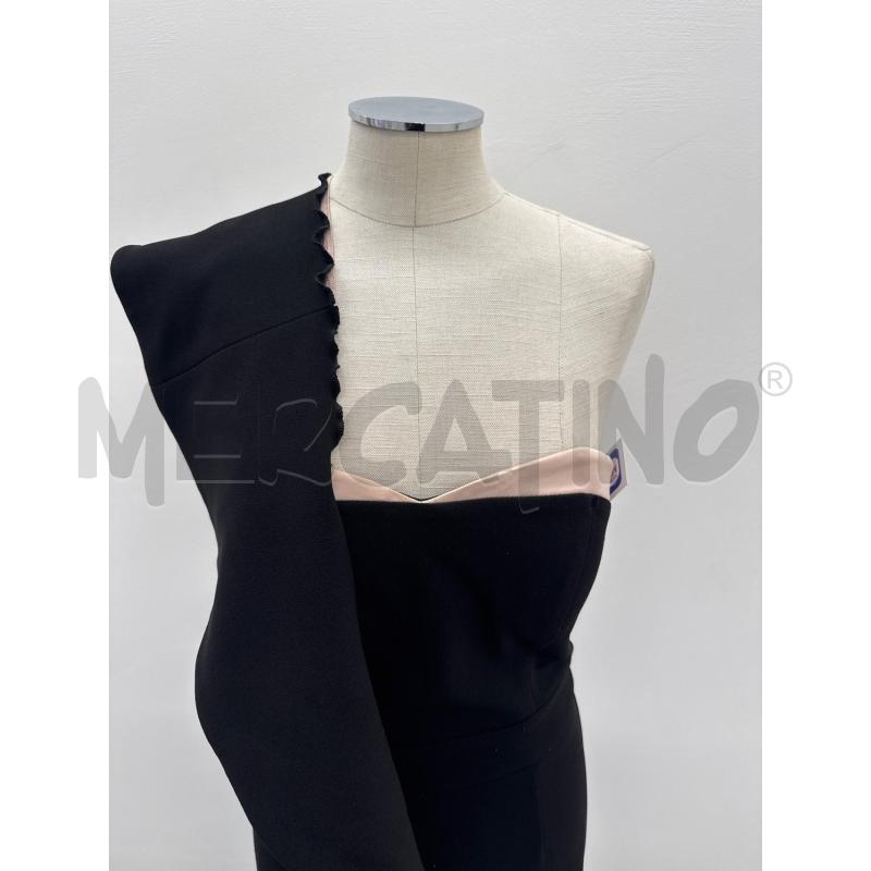 VESTITO NOIKIKA NERO DETTAGLI ROSA ROUGE | Mercatino dell'Usato Roma torrevecchia 5