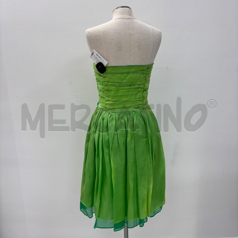VESTITO PIANOFORTE MAXMARA SETA VERDE  | Mercatino dell'Usato Roma torrevecchia 3