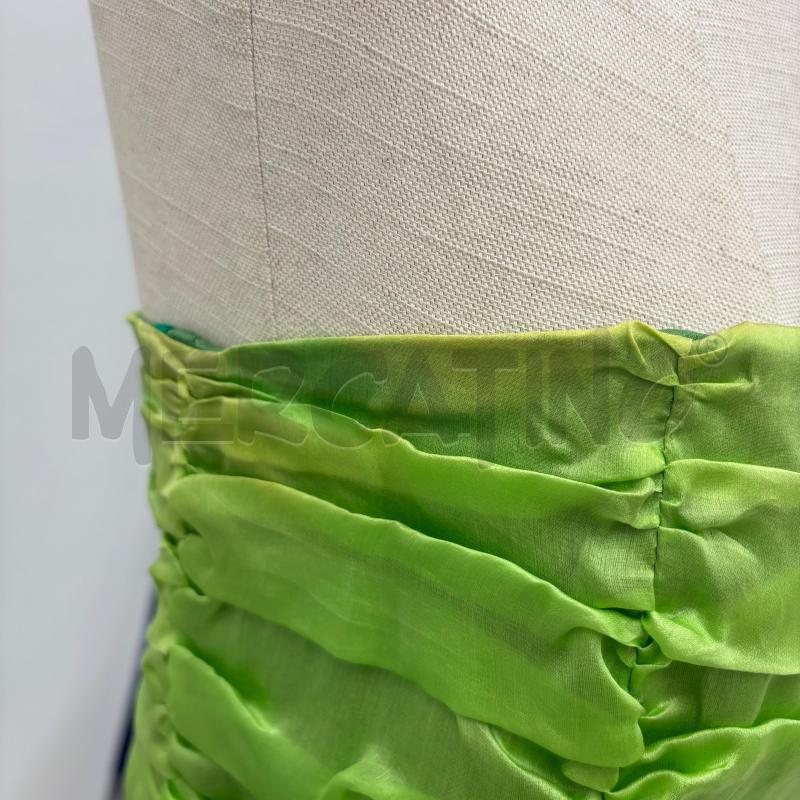 VESTITO PIANOFORTE MAXMARA SETA VERDE  | Mercatino dell'Usato Roma torrevecchia 5