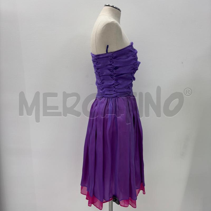 VESTITO PIANOFORTE MAX MARA SETA VIOLA ROSA FUCSIA | Mercatino dell'Usato Roma torrevecchia 2