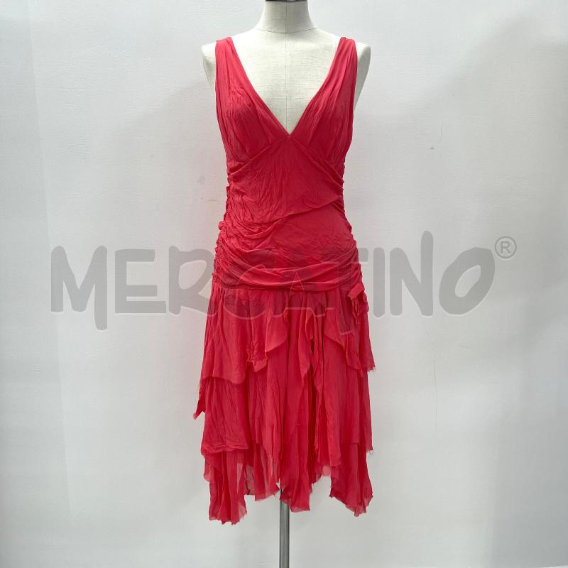 VESTITO UNGARO FEVER SETA ROSA  | Mercatino dell'Usato Roma torrevecchia 1