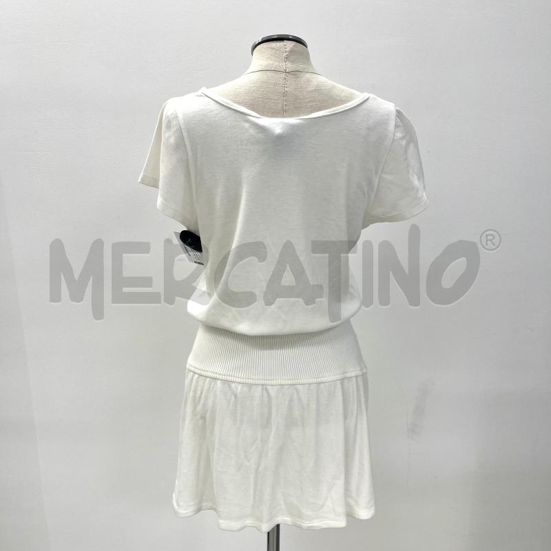 VESTITO VALENTINO SPORT BIANCO BOTTONI DORATI  | Mercatino dell'Usato Roma torrevecchia 4