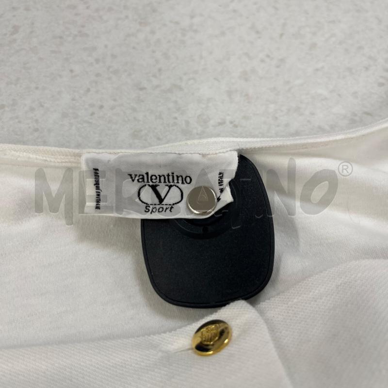 VESTITO VALENTINO SPORT BIANCO BOTTONI DORATI  | Mercatino dell'Usato Roma torrevecchia 5