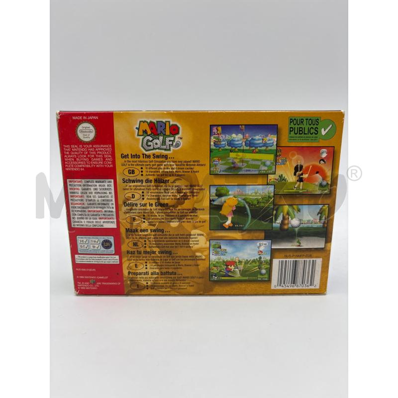 VIDEOGIOCO NINTENDO 64 MARIO GOLF PAL VERSION COMPLETO  | Mercatino dell'Usato Roma torrevecchia 2