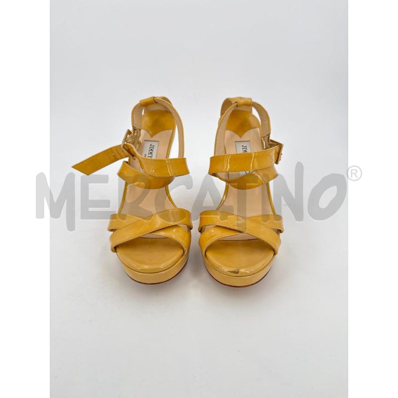 ZEPPA JIMMY CHOO GIALLO SANDALO DA RIV | Mercatino dell'Usato Roma torrevecchia 1