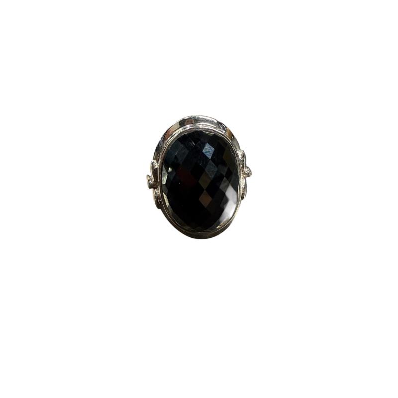 ANELLO DONNA ARG E P. NER | Mercatino dell'Usato Roma ostia 1