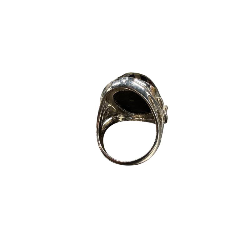 ANELLO DONNA ARG E P. NER | Mercatino dell'Usato Roma ostia 2