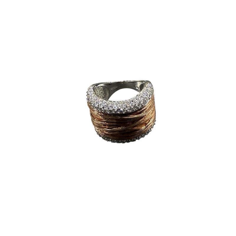 ANELLO DONNA ARG FASCIA DORATA | Mercatino dell'Usato Roma ostia 1