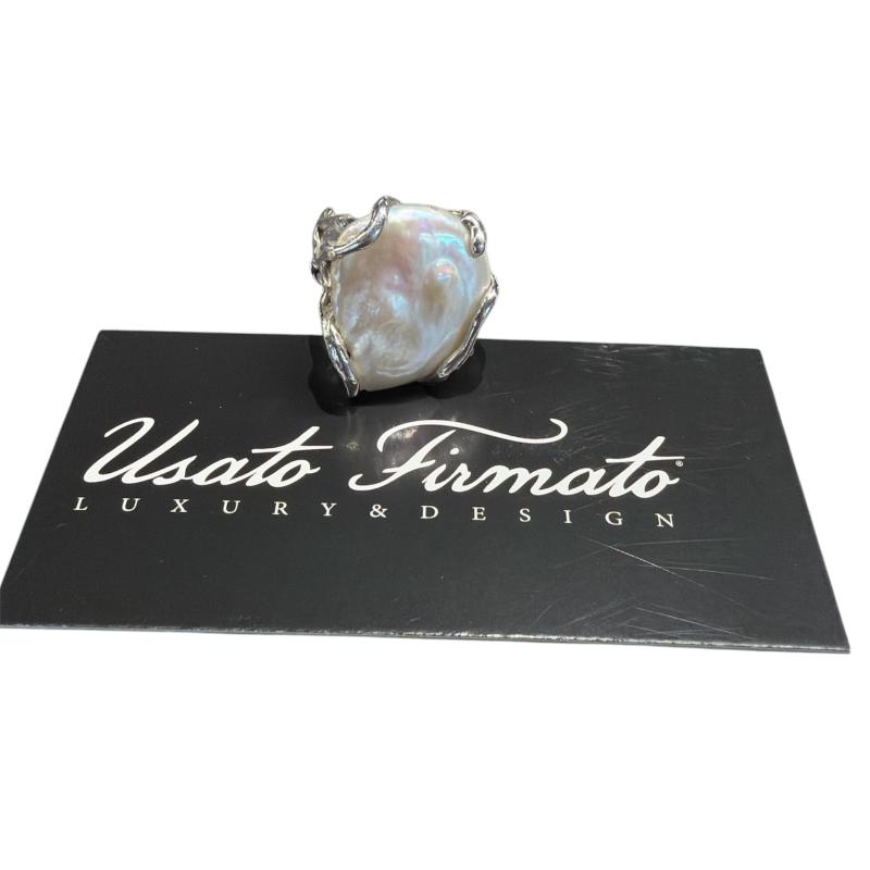 ANELLO DONNA ARG MADREPERLA INTRECCIATO | Mercatino dell'Usato Roma ostia 1