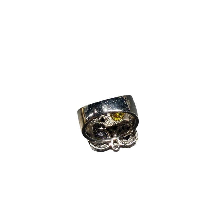 ANELLO DONNA ARG PIETRE COLORATE | Mercatino dell'Usato Roma ostia 2