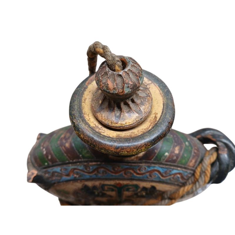 BORRACCIA CERAMICA GRIFONI NERI DIF | Mercatino dell'Usato Roma ostia 4