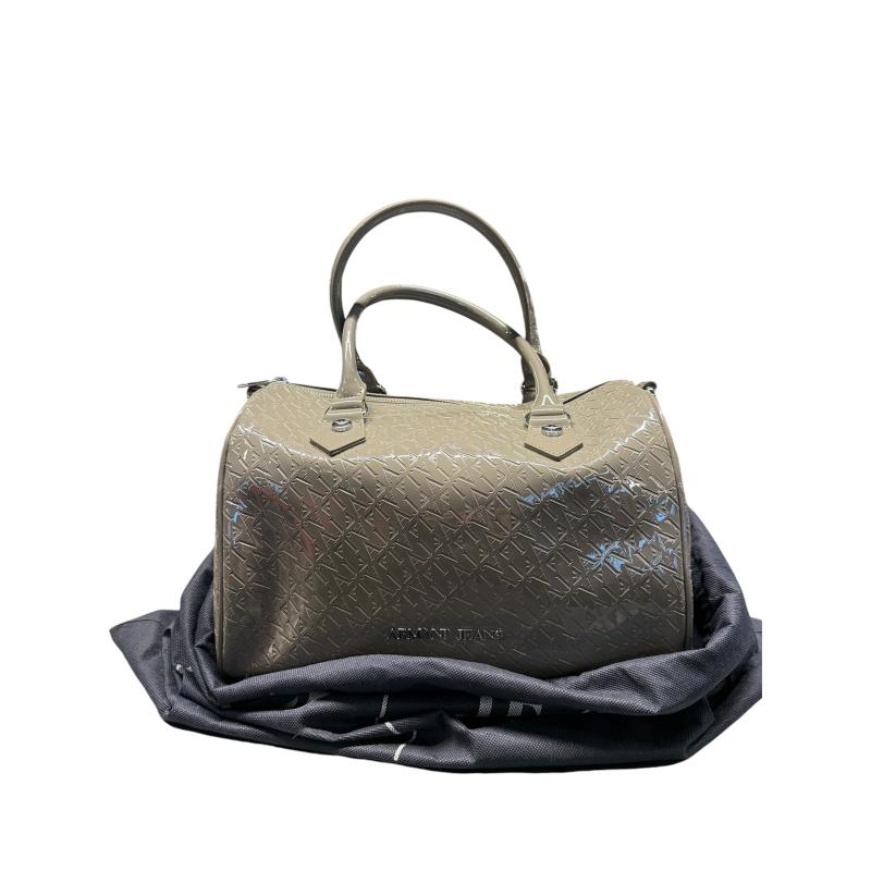 BORSA DONNA ARMANI JEANS VERNICE GRIGIA  | Mercatino dell'Usato Roma ostia 1