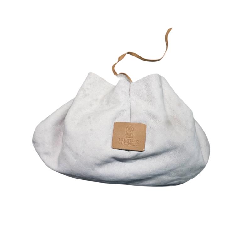 BORSA DONNA BRUNELLO CUCINELLI GHIACCIO DA RIV | Mercatino dell'Usato Roma ostia 1