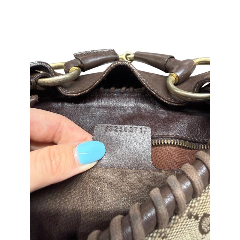 BORSA DONNA GUCCI HOBO TELA MONOGRAM GG | Mercatino dell'Usato Roma ostia 3