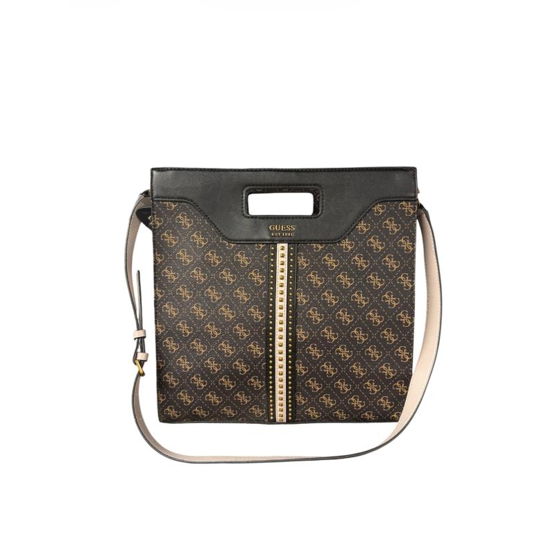 BORSA DONNA GUESS MARR NERA MONOGRAM BOR | Mercatino dell'Usato Roma ostia 1