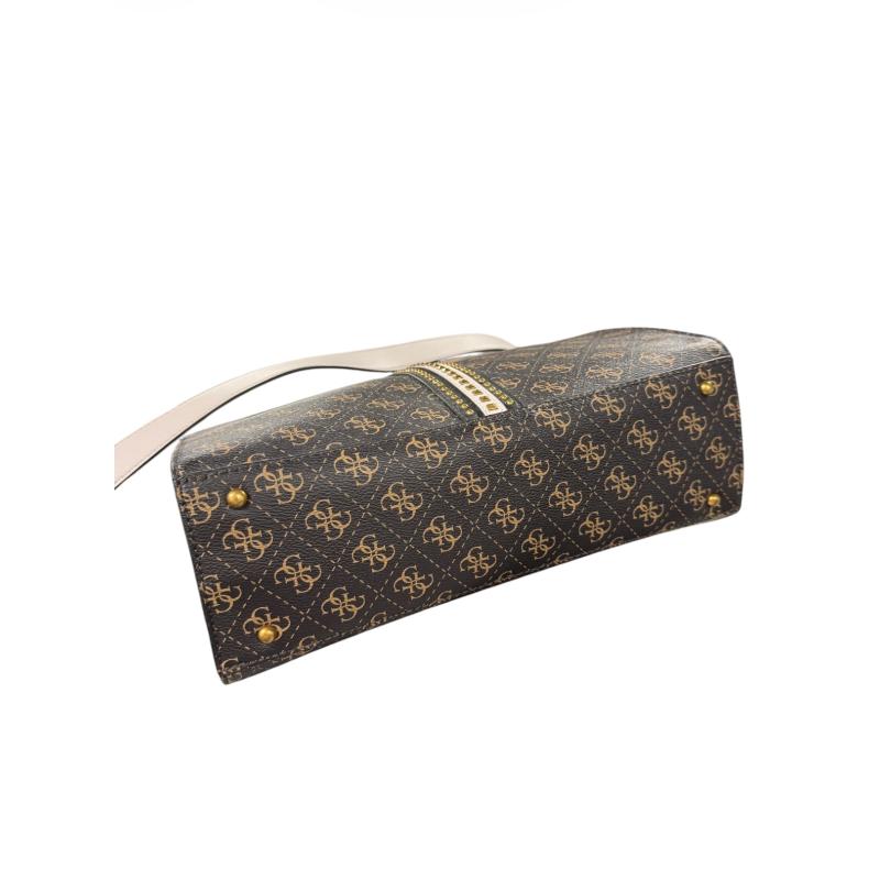 BORSA DONNA GUESS MARR NERA MONOGRAM BOR | Mercatino dell'Usato Roma ostia 2