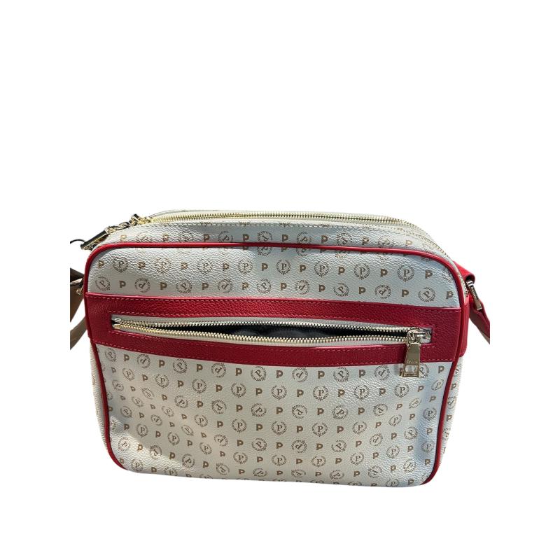 BORSA DONNA POLLINI BEIGE ROSSA  | Mercatino dell'Usato Roma ostia 2