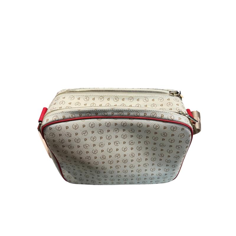 BORSA DONNA POLLINI BEIGE ROSSA  | Mercatino dell'Usato Roma ostia 3