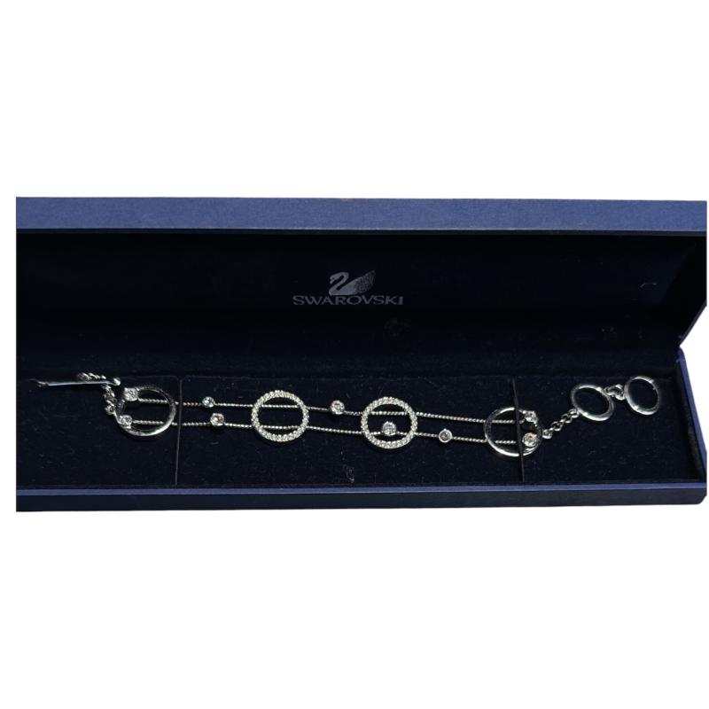 BRACCIALE SWAROVSKI CERCHI STRASS PUN LUCE | Mercatino dell'Usato Roma ostia 2