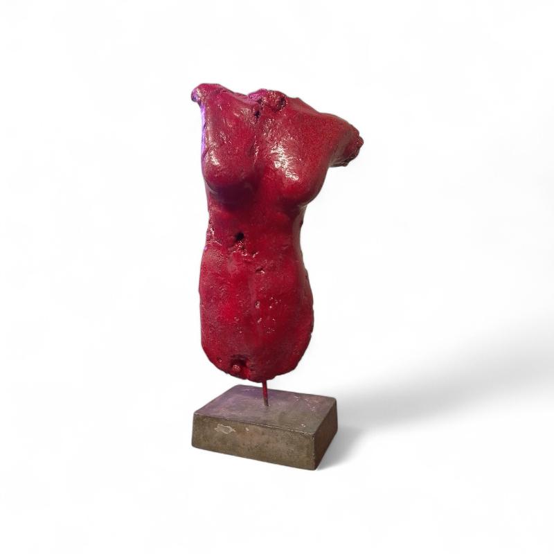 BUSTO DONNA ROSSO BASE GRIGIA | Mercatino dell'Usato Roma ostia 1