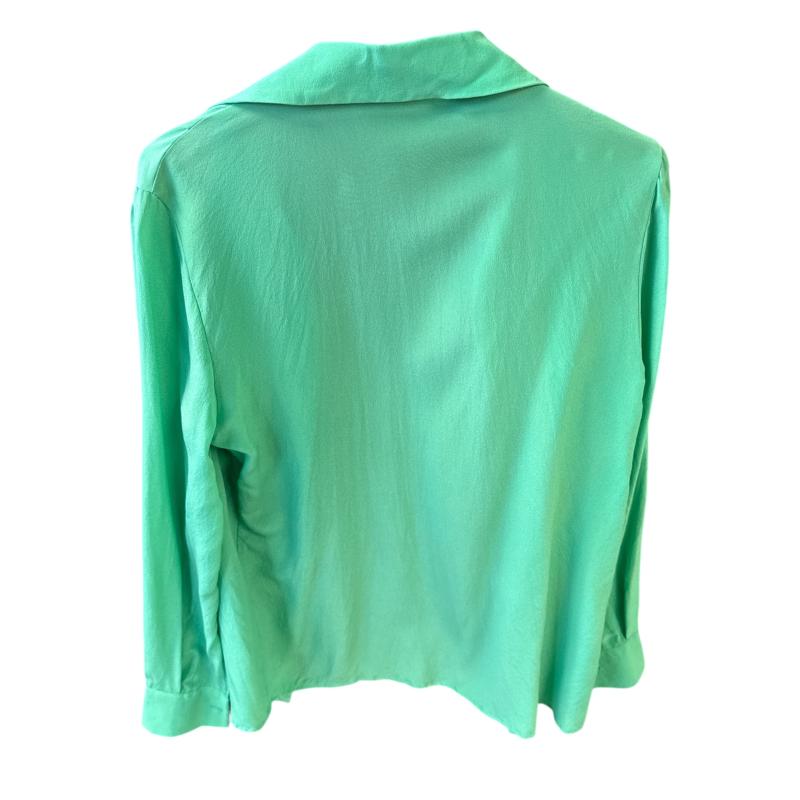 CAMICIA DONNA FALCONERI SETA VERDE | Mercatino dell'Usato Roma ostia 2