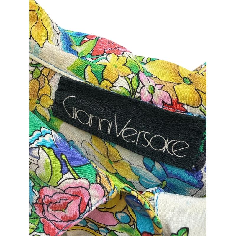 CAMICIA DONNA GIANNI VERSACE SETA FIORI  | Mercatino dell'Usato Roma ostia 2