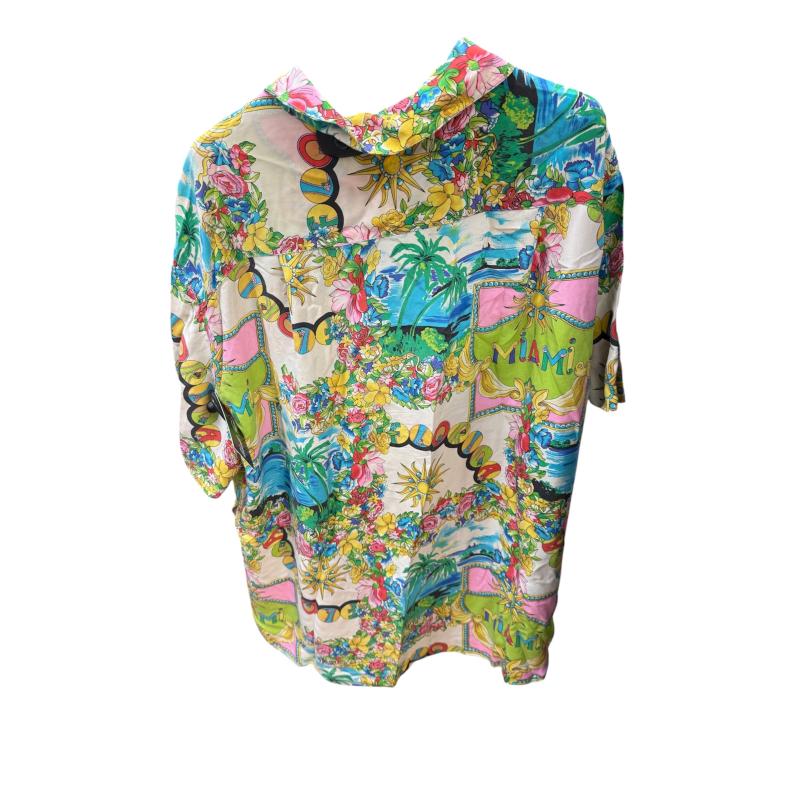 CAMICIA DONNA GIANNI VERSACE SETA FIORI  | Mercatino dell'Usato Roma ostia 3