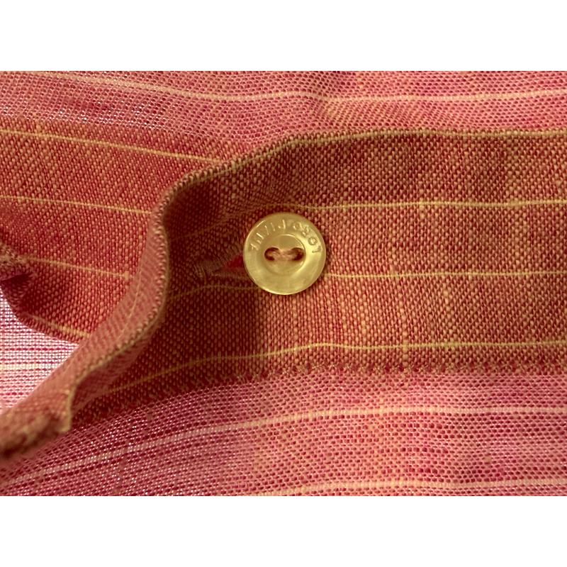 CAMICIA DONNA LORO PIANA ROSA RIGHE LINO | Mercatino dell'Usato Roma ostia 3