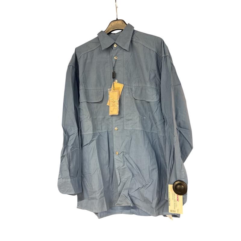 CAMICIA UOMO TRUSSARDI JEANS BLU  | Mercatino dell'Usato Roma ostia 1