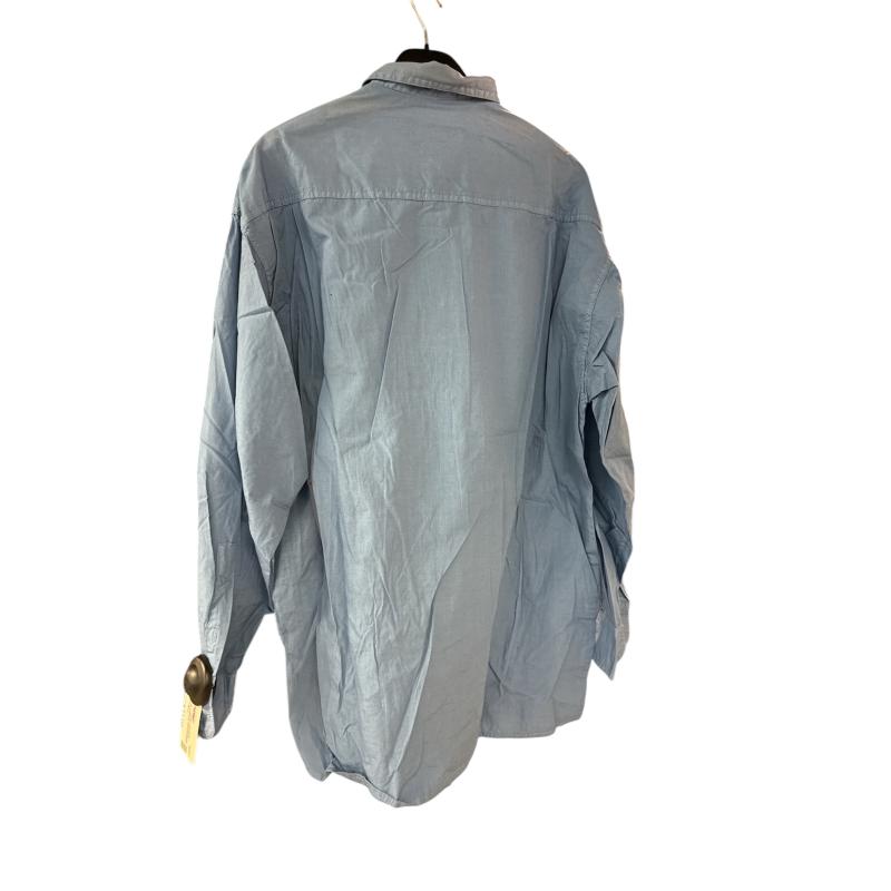 CAMICIA UOMO TRUSSARDI JEANS BLU  | Mercatino dell'Usato Roma ostia 2