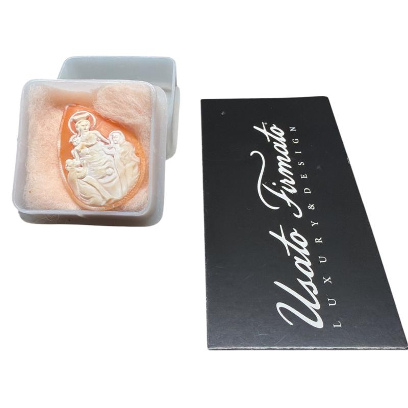 CAMMEO ARANCIONE RILIEVO BIANCO | Mercatino dell'Usato Roma ostia 1