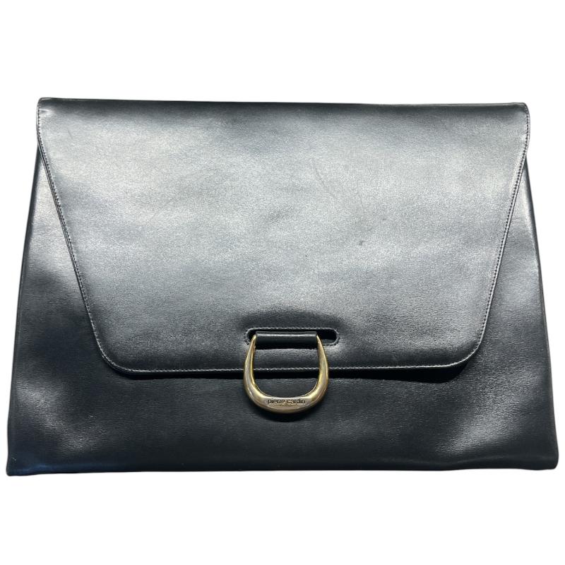 CLUTCH BAG PIERRE CARDIN VERA PELLE NERA  | Mercatino dell'Usato Roma ostia 1
