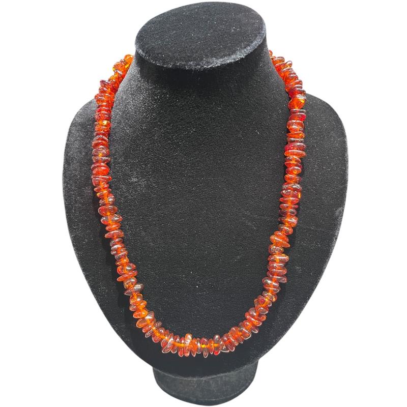 COLLANA AMBRA SCURA | Mercatino dell'Usato Roma ostia 1