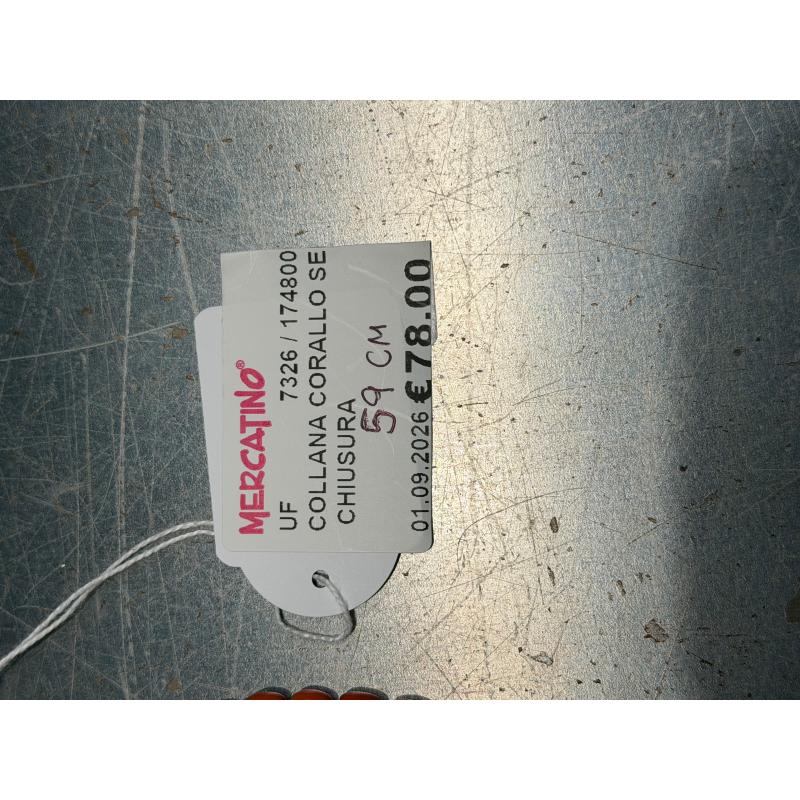 COLLANA CORALLO SENZA CHIUSURA | Mercatino dell'Usato Roma ostia 2
