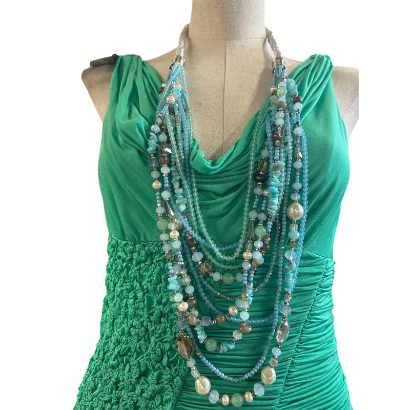 COLLANA OTTAVIANI PIETRE CELESTI | Mercatino dell'Usato Roma ostia 2
