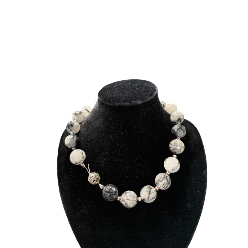 COLLANA QUARZO RUTILATO  | Mercatino dell'Usato Roma ostia 2