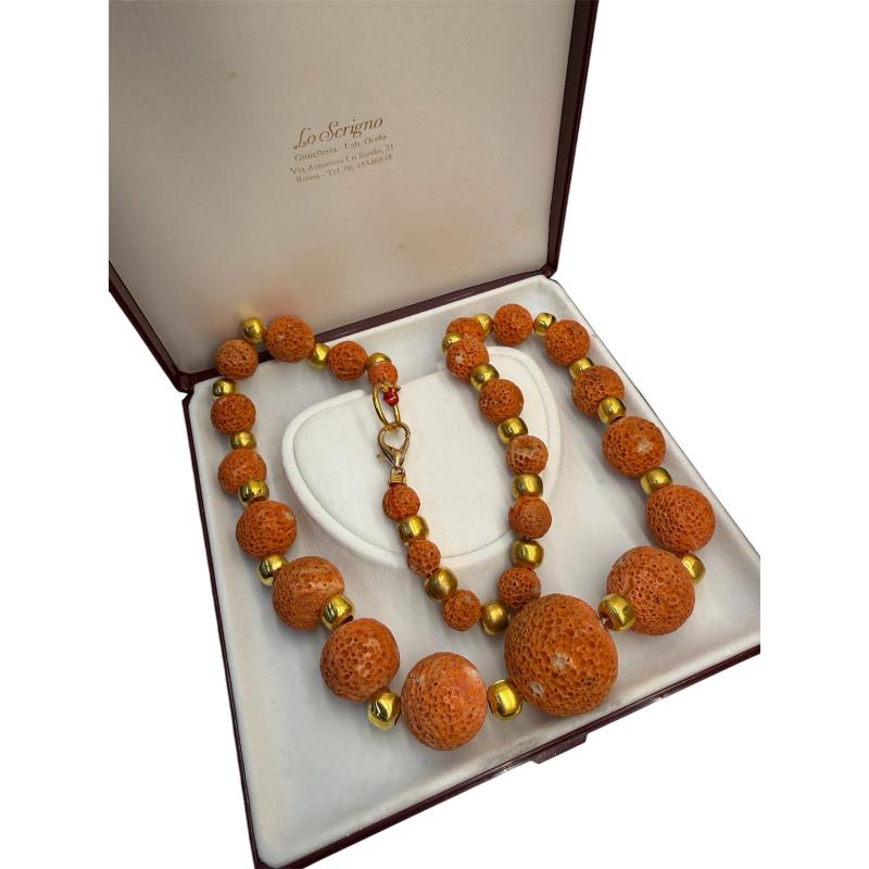 COLLANA SPUGNA DI CORALLO | Mercatino dell'Usato Roma ostia 1