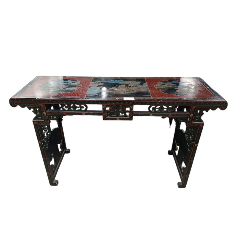 CONSOLE ORIENTALE CON INTARSI NERA | Mercatino dell'Usato Roma ostia 1
