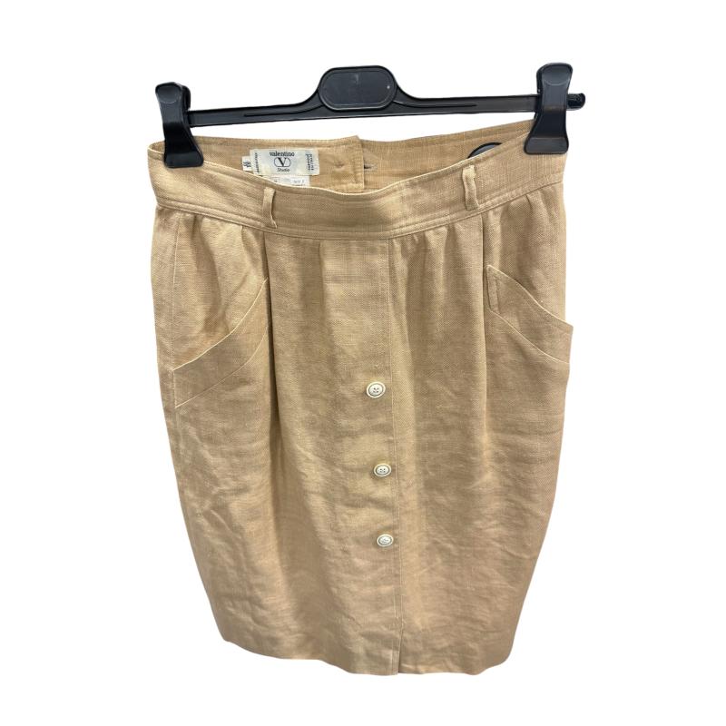 GONNA VALENTINO BEIGE LINO | Mercatino dell'Usato Roma ostia 1